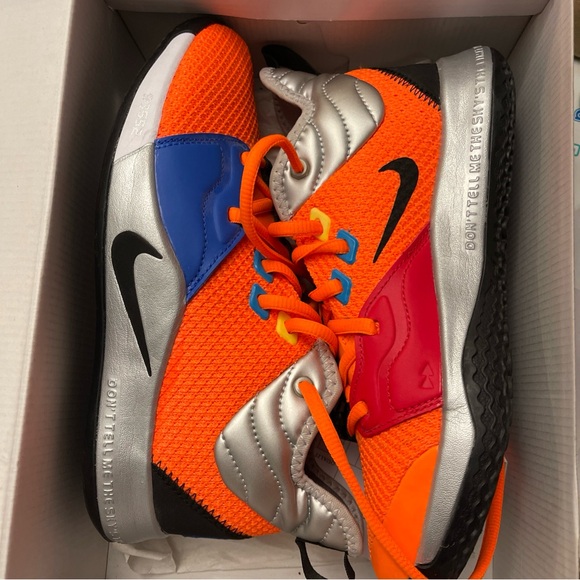 Nike Boys' Big Kids' PG 3 x NASA Basketball Shoes, Orange CI8973-800Size 5Y !! - Picture 2 of 7